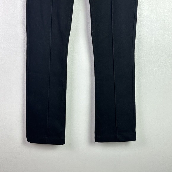 REVICE Denim Avalon Flare Jeans Size 23 High Rise Cut Out Raw Hem Black - Picture 9 of 15